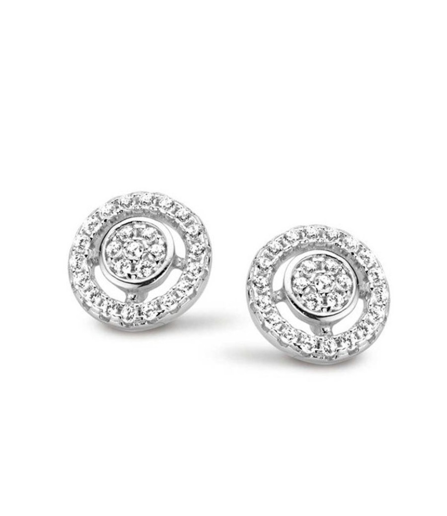 Bridal Silver Rose | Silver Rose Oorring Elsanne