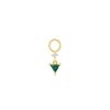 Juwelen Ania Haie | Ania Haie Charm Earring Gold Sparkle Drop Green