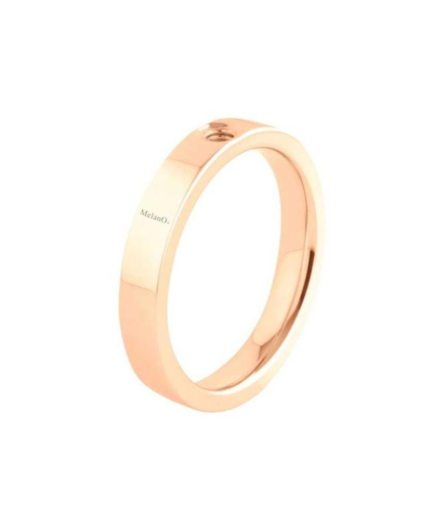 Juwelen MelanO | Melano Twisted Ring Tatum, Rose Gold Plated, Smal