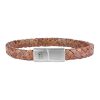 Heren Steel & Barnett | Steel & Barnett Leather Bracelet Riley Caramel M