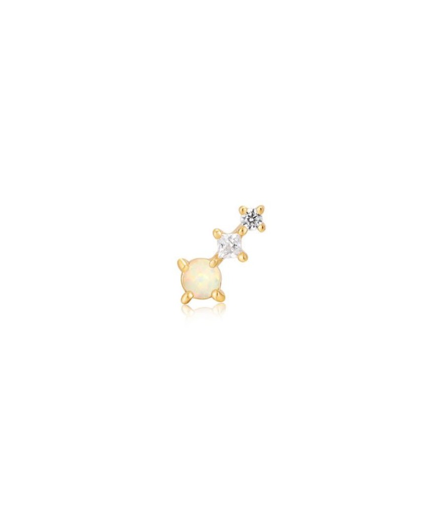 Juwelen Ania Haie | Ania Haie Piercing Kyoto Opal Climber Barbell Single Gold