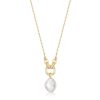 Juwelen Ania Haie | Ania Haie Halsketting Gold Pearl Sparkle Pendant