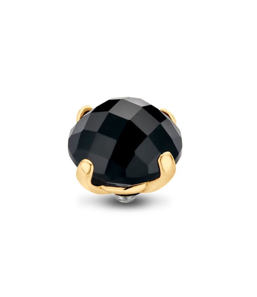 Juwelen MelanO | Melano Tw Facet Bold 12Mm Jet Black