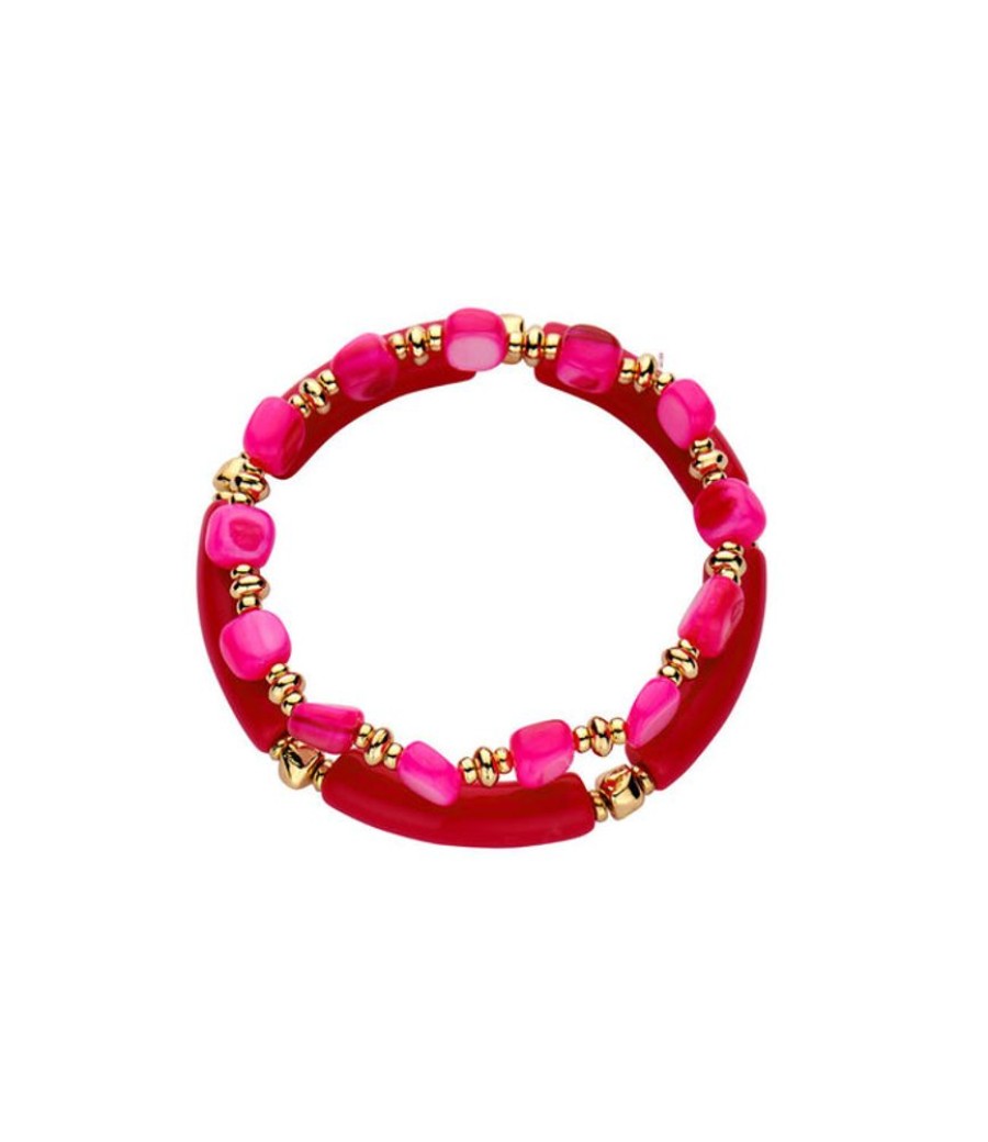 Juwelen Les Cordes | Les Cordes Armband Pan66 Fushia