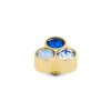 Juwelen MelanO | Melano Twisted Trio Stone Blue Setting