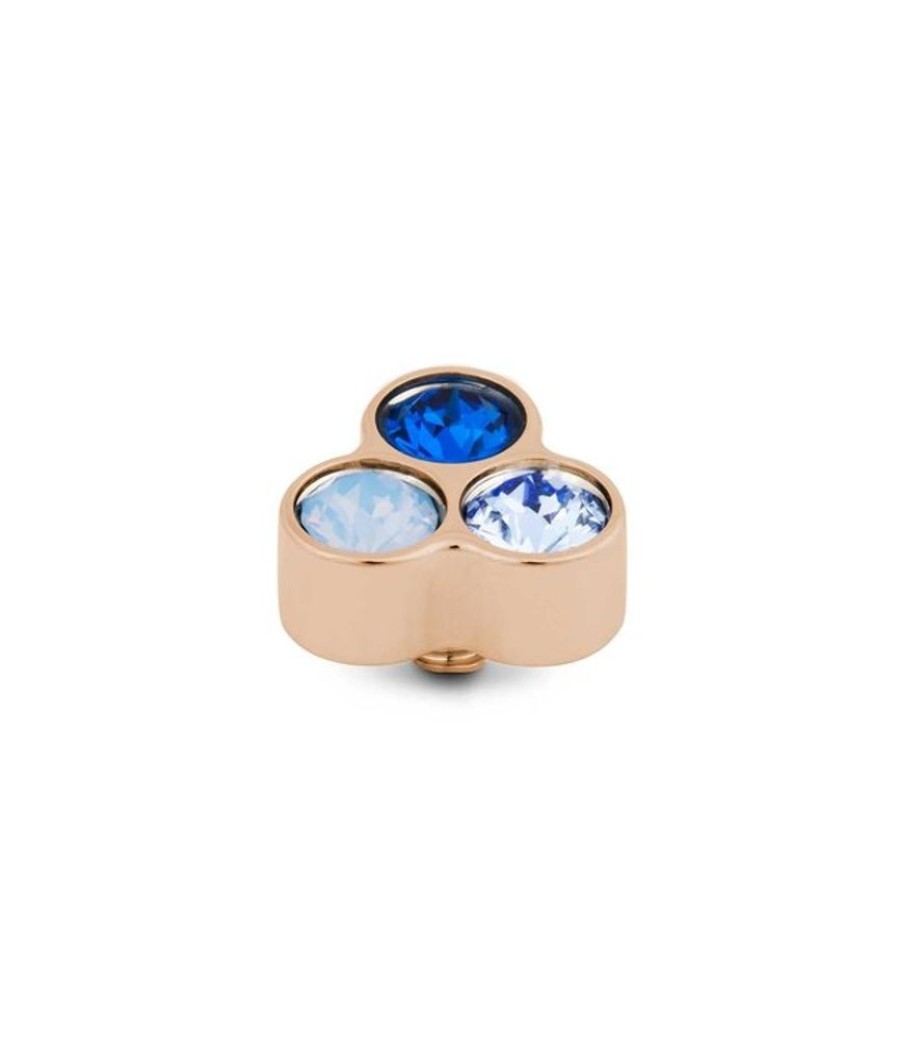 Juwelen MelanO | Melano Twisted Trio Stone Blue Setting