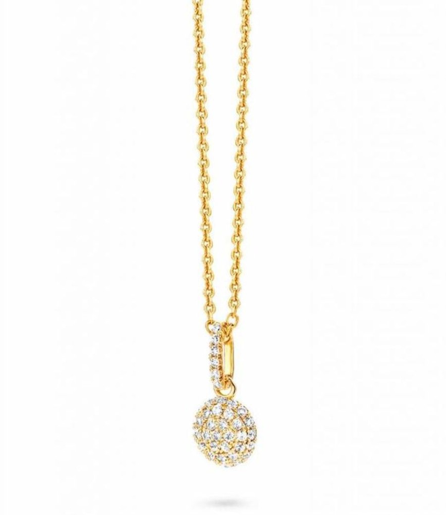 Juwelen Silver Rose | Silver Rose Halsketting Golden Shining