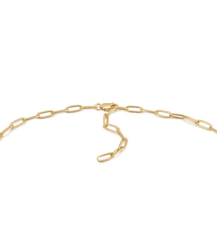 Juwelen Ania Haie | Ania Haie Halsketting Charm Gold Link Chain Connector