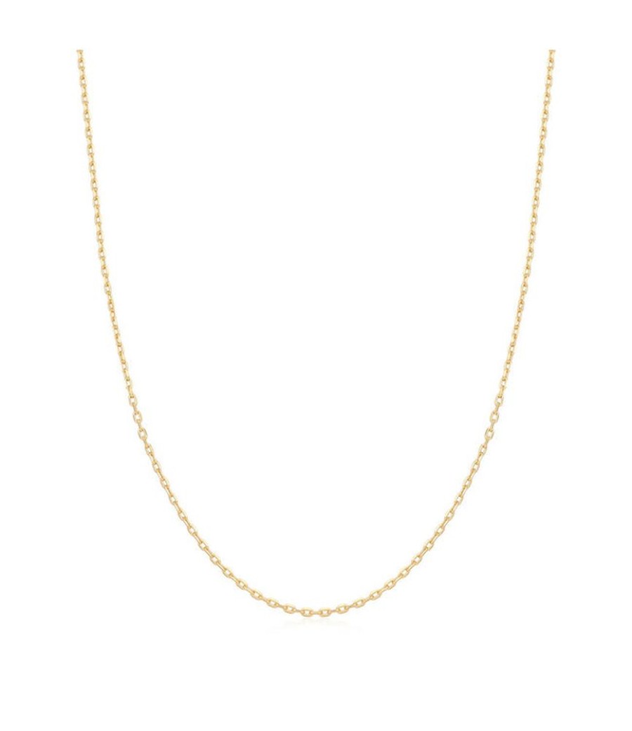 Juwelen Ania Haie | Ania Haie Halsketting Charm Gold Mini Link Chain