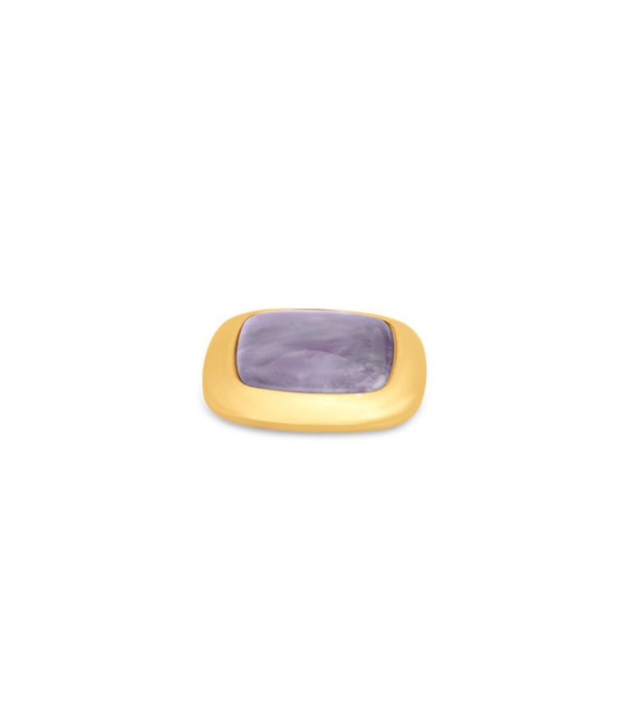 Juwelen MelanO | Melano Ko Gem Square S Amethyst