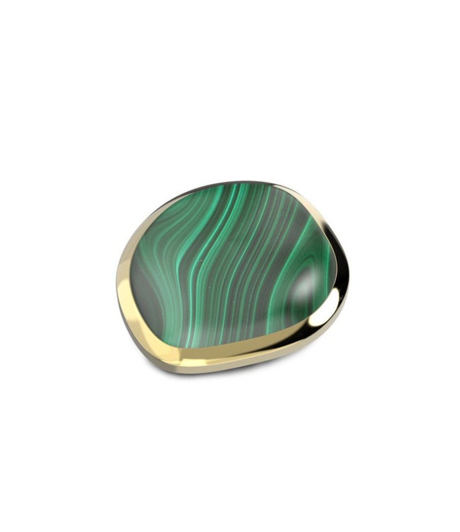 Juwelen MelanO | Melano Ko Shaped Disk Malachite