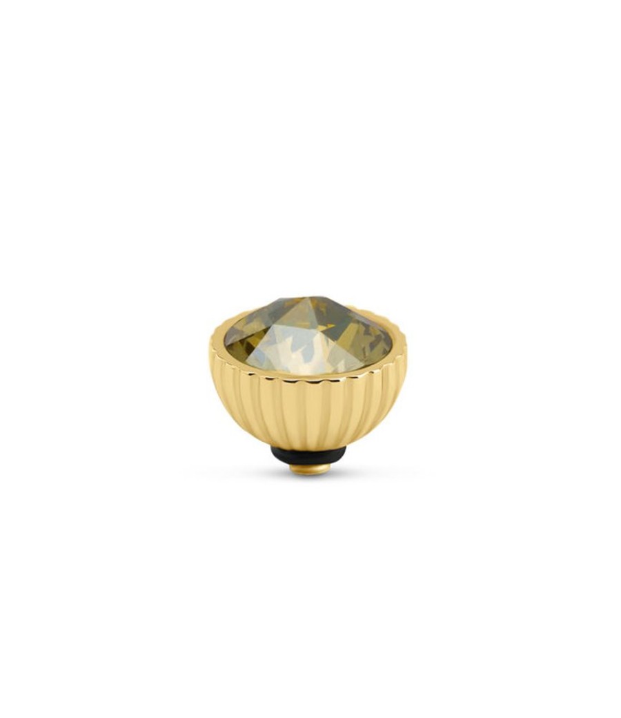 Juwelen MelanO | Melano Tw Ridged Crystal Golden Shadow