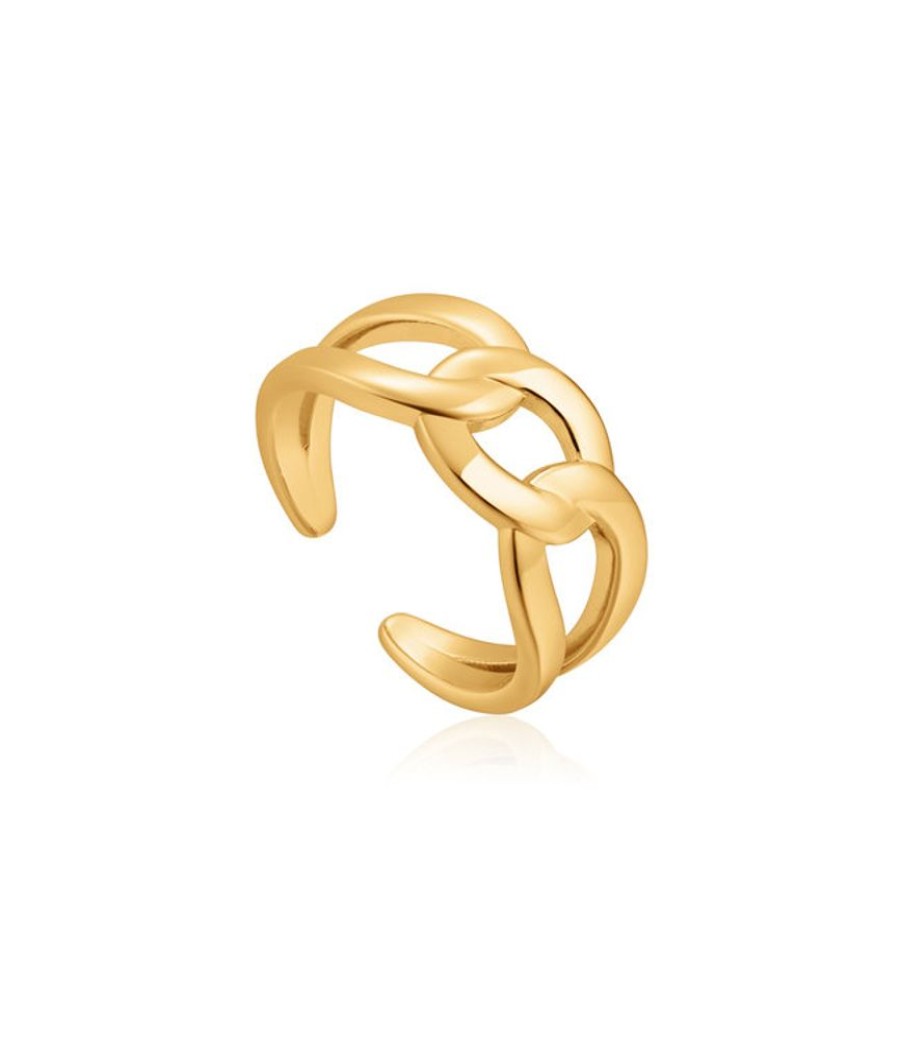 Juwelen Ania Haie | Ania Haie Ring Wide Curb Chain