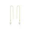 Bridal Ania Haie | Ania Haie Oorring Pearl Threader Gold